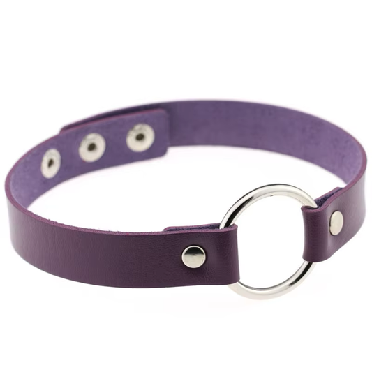 Chocker Argolla Color Morado