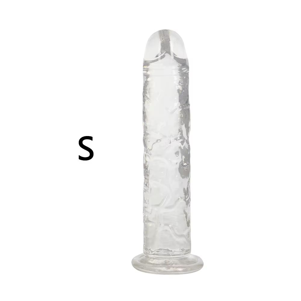 Dildos Jelly Colores Blanco/Morado/Rosado - S, M, L