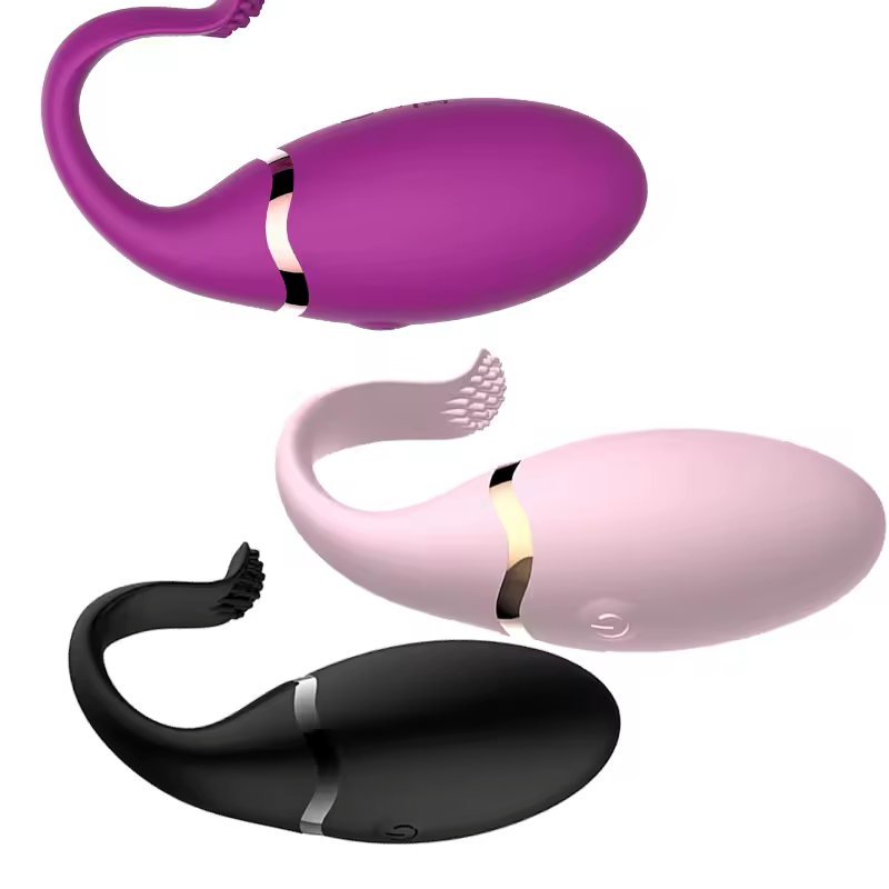 Vibrador Huevo Estimulador Clítoris y Punto G - Negro, Morado, Rosado