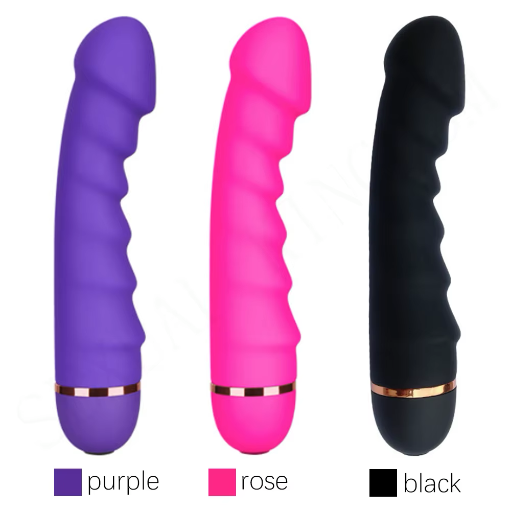 Vibrador Realista 10 Velocidades - Negro, Morado y Rosado