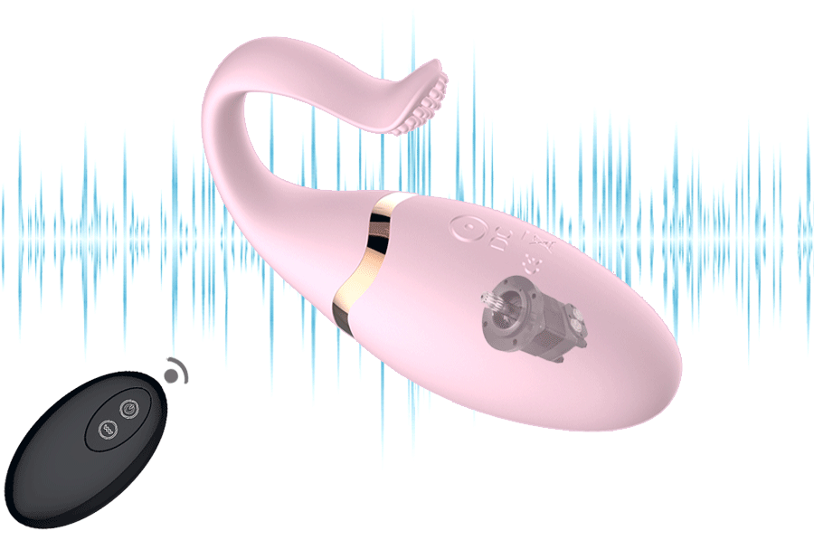 Vibrador Huevo Estimulador Clítoris y Punto G - Negro, Morado, Rosado