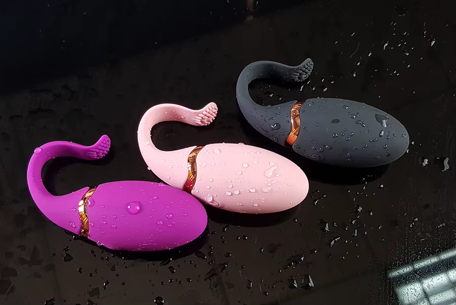 Vibrador Huevo Estimulador Clítoris y Punto G - Negro, Morado, Rosado