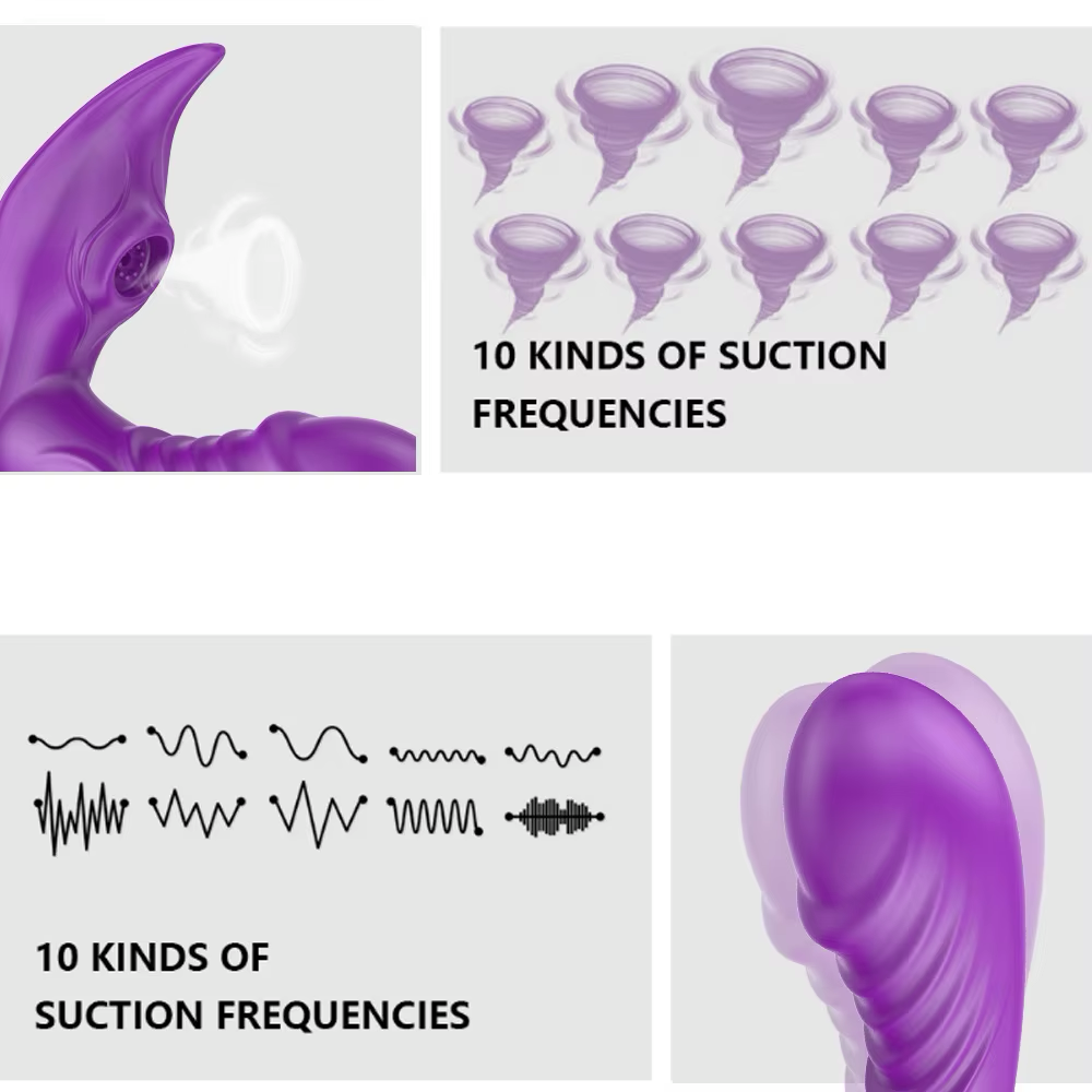Vibrador Inalámbrico con Succión y Calor