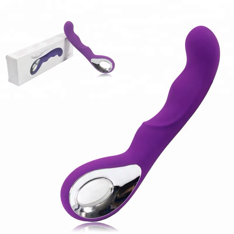 Vibrador Realista de Silicona Recargable Punto G - Morado, Rosado