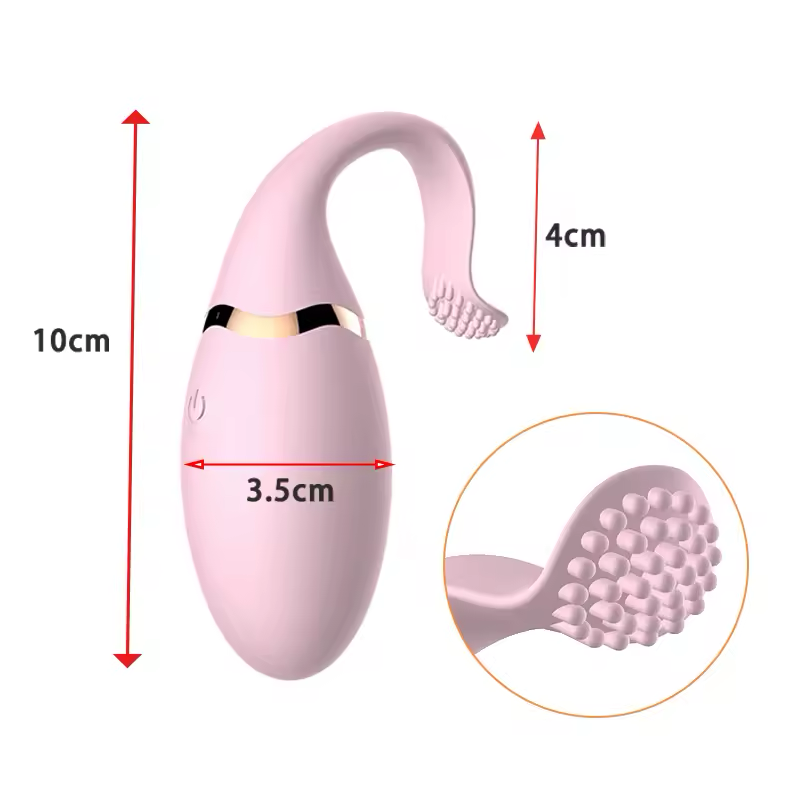 Vibrador Huevo Estimulador Clítoris y Punto G - Negro, Morado, Rosado