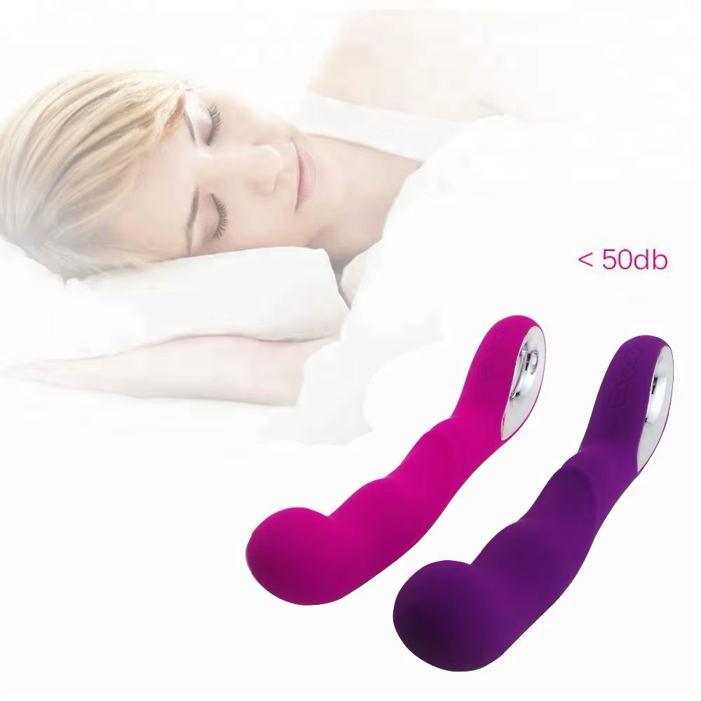 Vibrador Realista de Silicona Recargable Punto G - Morado, Rosado