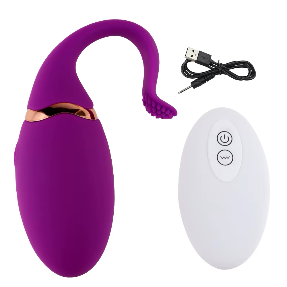 Vibrador Huevo Estimulador Clítoris y Punto G - Negro, Morado, Rosado