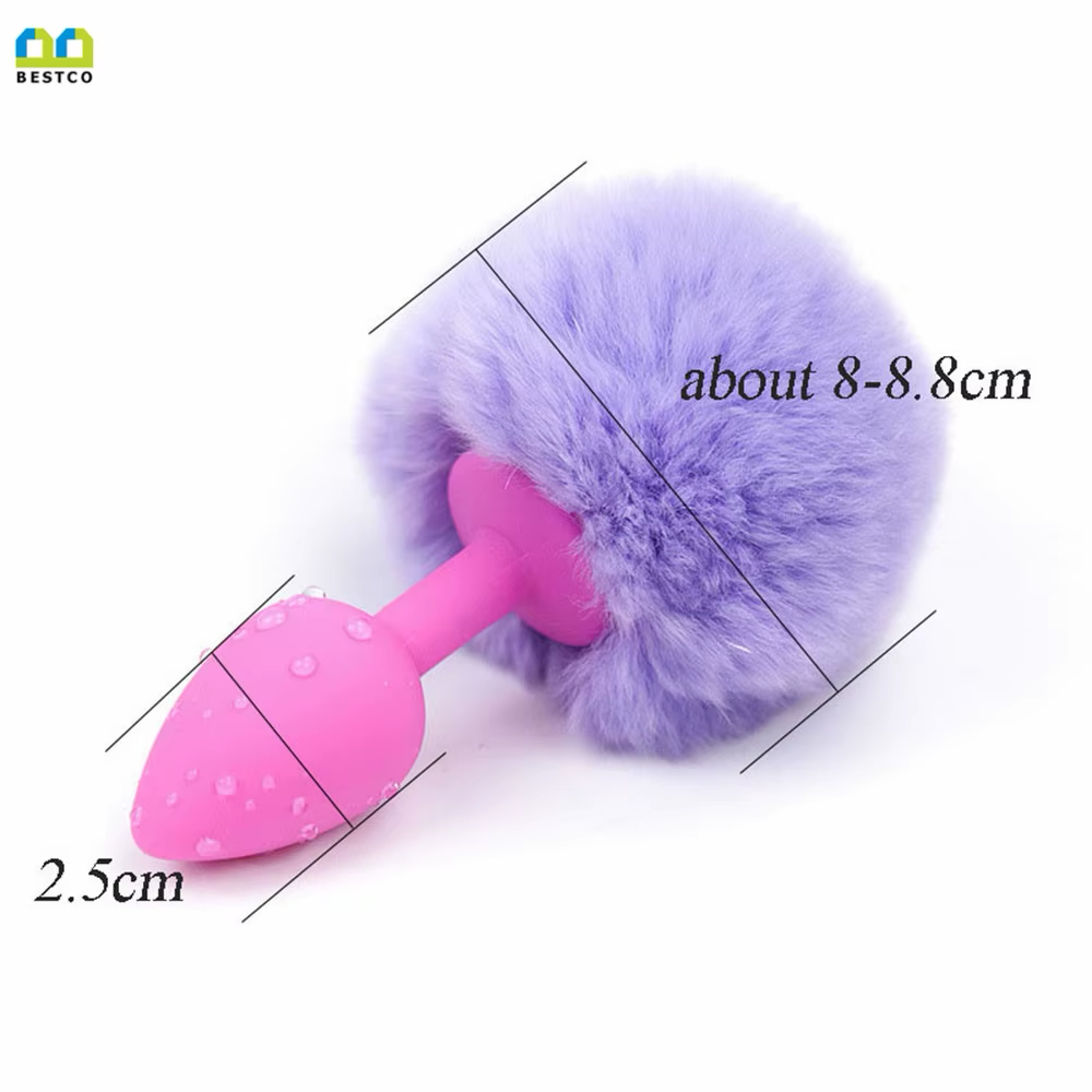 Plug Cola Conejo de Silicona Colores