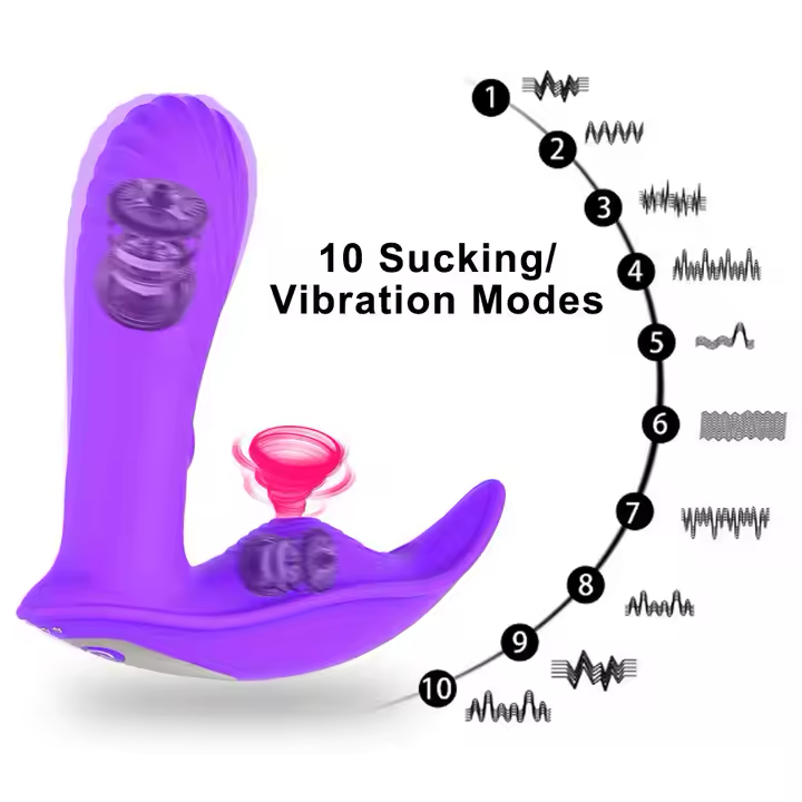 Vibrador Inalámbrico con Succión y Calor